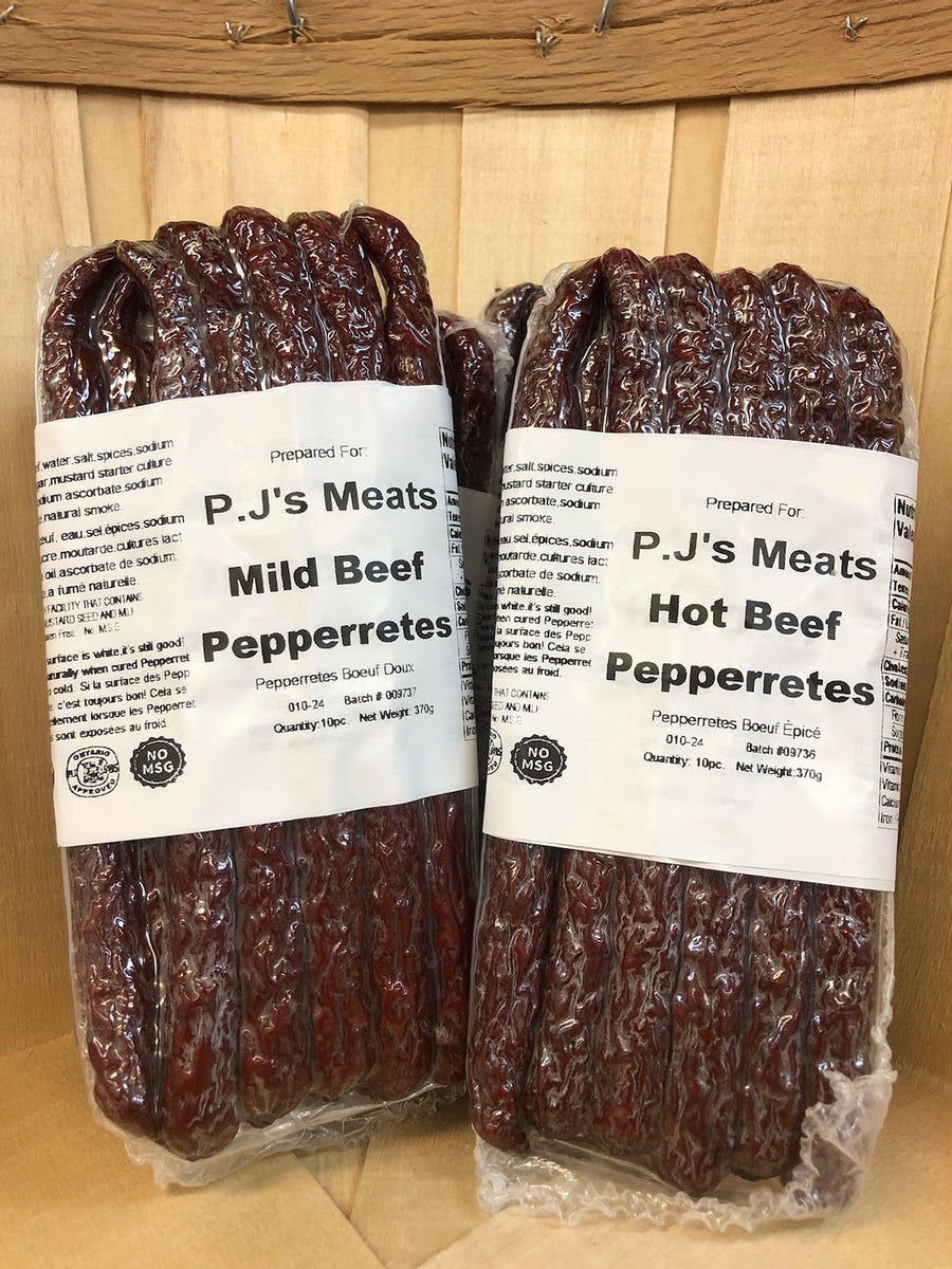 BEEF Pepperettes (10 pack) PJ MEATS