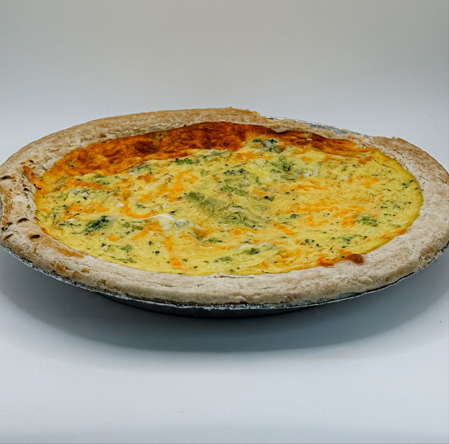 Broccoli Cheddar Quiche