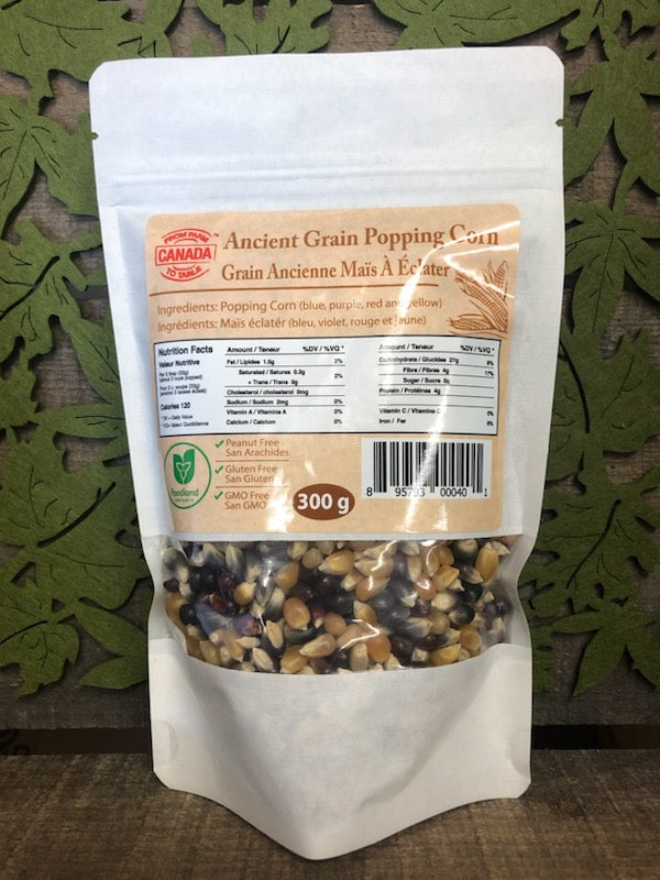 Ancient grain popcorn kernels